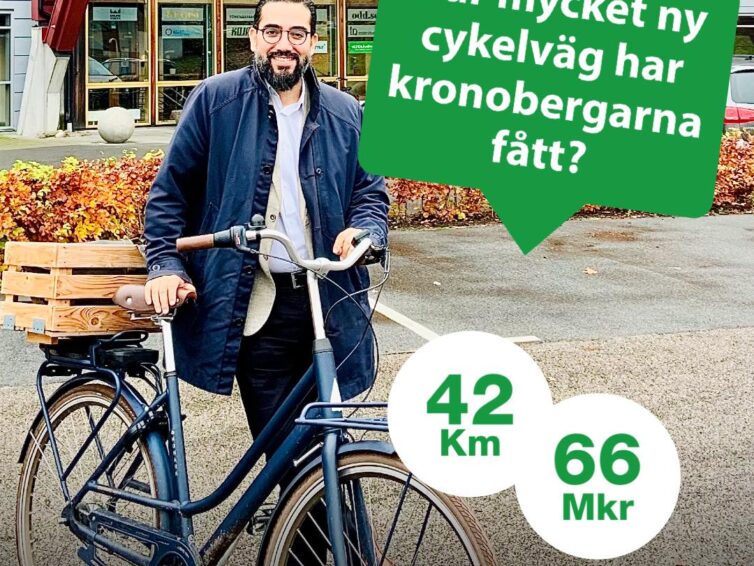 42 km ny cykelväg i Kronoberg, men varför?